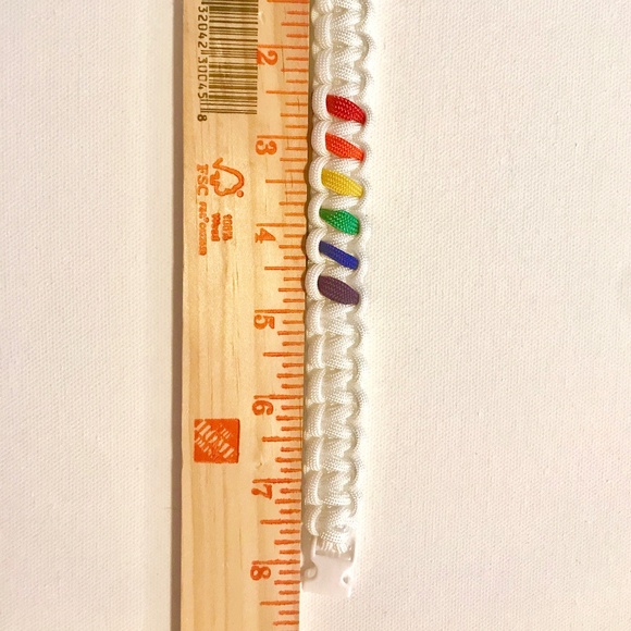 Rainbow 🌈Paracord Bracelet Pride💕💙💚❤️🧡💛 - Picture 3 of 8